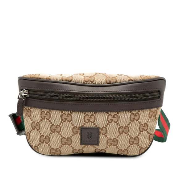 Gucci Handbags - GUCCI Authentic Brown Leather Fanny Pack